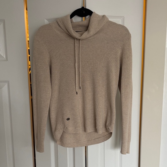 Ralph Lauren Sweaters - Women’s Lauren Ralph Lauren Beige Turtleneck Knit Sweater with Drawcord